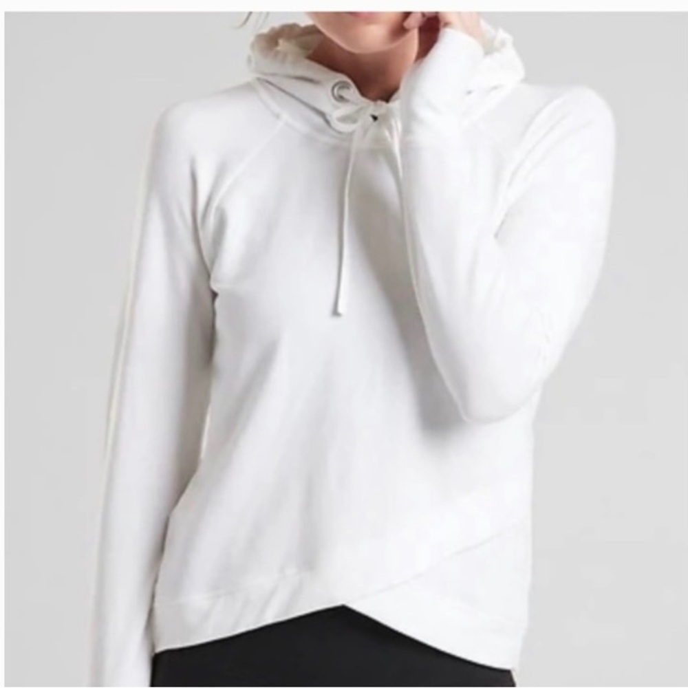 Althleta Pinnacle cross cross hoodie in white size S
